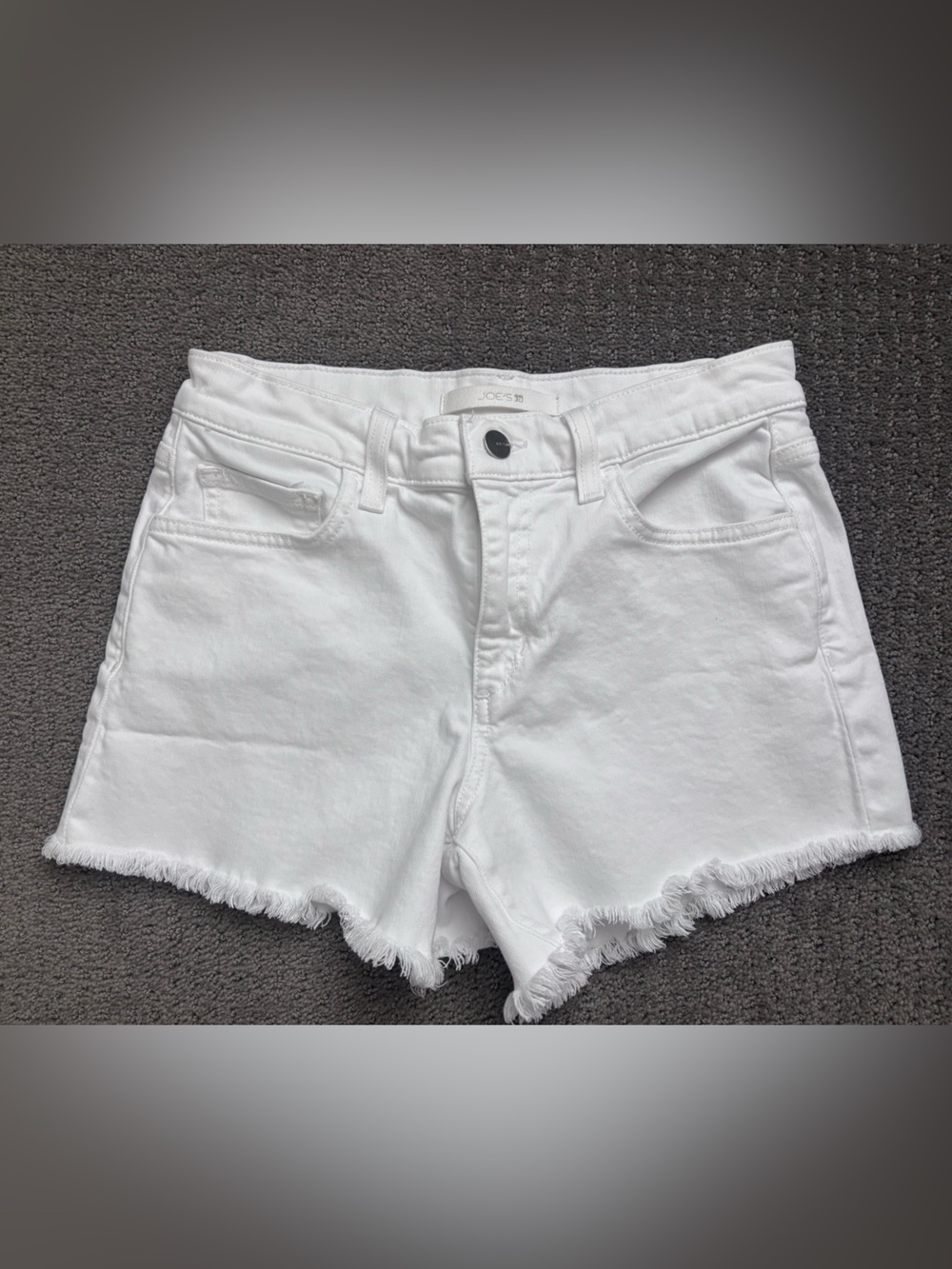 Joe's Jeans White Denim Ozzie cut off Shorts